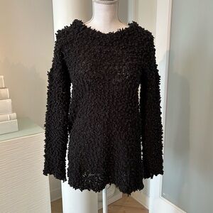 PPLA Black Textured Women's Sweater - S